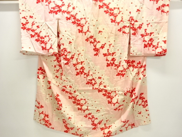 アンティーク　菊模様織出し長襦袢